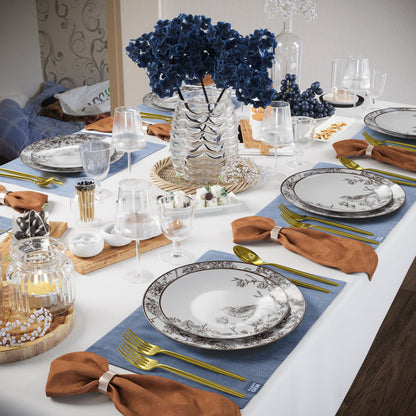 10 In. Trendables Rustik Design Plastic Dinner Plates - 10 ct.