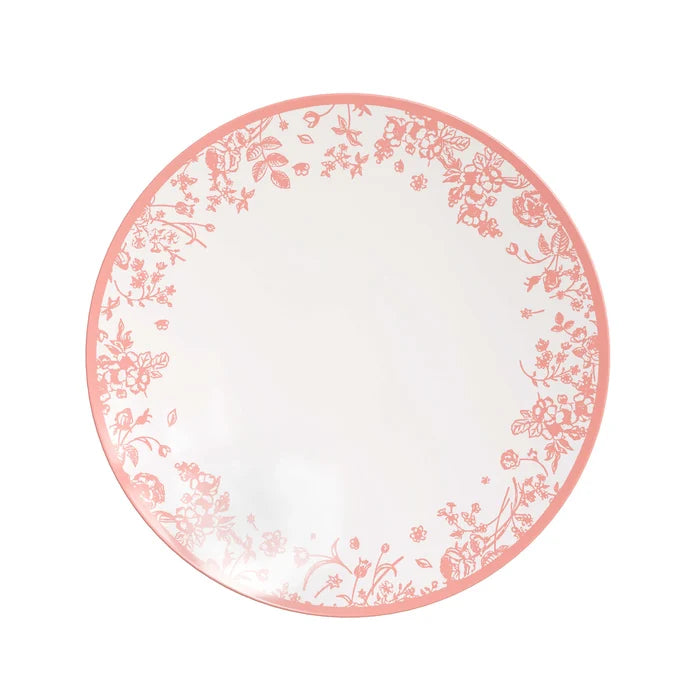 10 In. Trendables Toile Plastic Disposable Dinner Plates - 10 ct.
