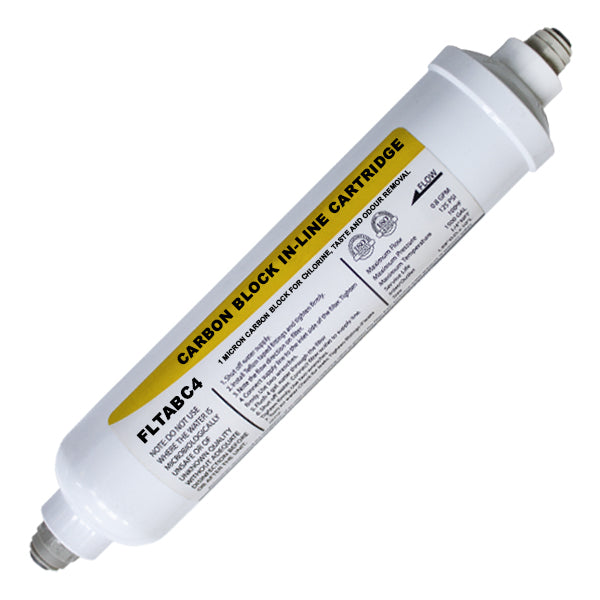 Cool Coolers Water Filter Cold Water 10" Inline GAC 1/4" Push Fit