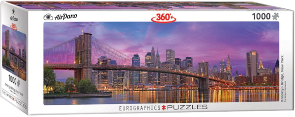 1000 Piece Panoramic Jigsaw Puzzle - Brooklyn Bridge | EUROGRAPHICS
