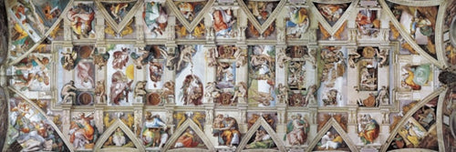 1000 Piece Panoramic Jigsaw Puzzle - Sistine Chapel Ceiling | EUROGRAPHICS