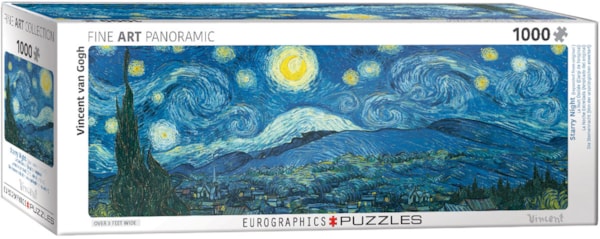 1000 Piece Panoramic Jigsaw Puzzle - Starry Night | EUROGRAPHICS