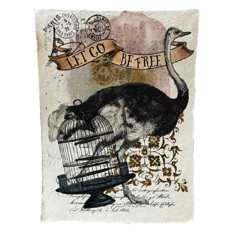 12x16 Artisan Paper Print, let go be free