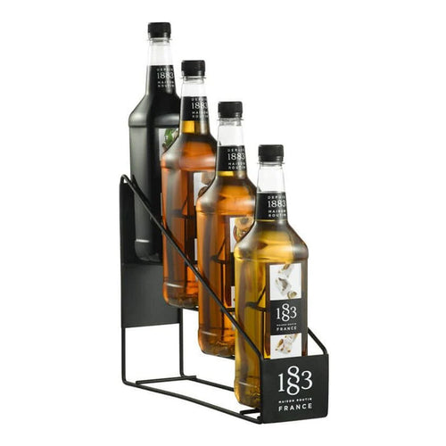 Aimia Foods Coffee & Beverage Syrup 4 Bottle Pumps / Free Bottle Stand / 4 x 1 Litre Bottles 1883 Syrup Mini Starter Pack with Pumps & Half Price Stand