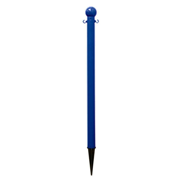 2 in. Ground Pole Stake Ball Top Stanchion - Crowd Control Warehouse