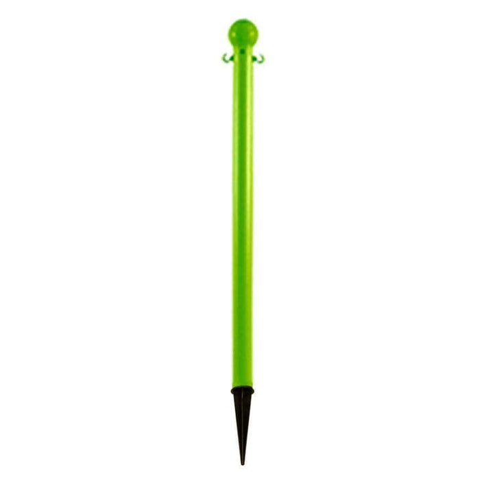 2 in. Ground Pole Stake Ball Top Stanchion - Crowd Control Warehouse