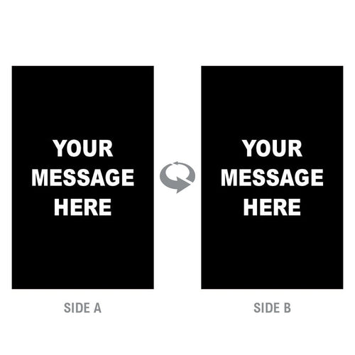 2-Sided Sign - 'Your Custom Message' - Crowd Control Warehouse