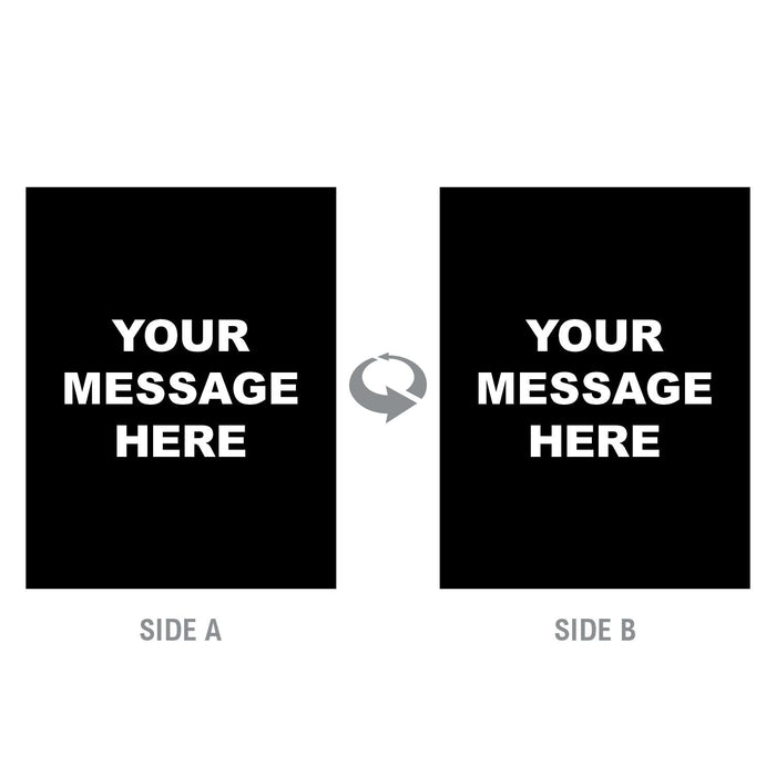 2-Sided Sign - 'Your Custom Message' - Crowd Control Warehouse