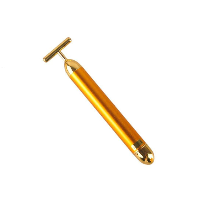 24K Gold Plated PRP Vibrator - T-Shaped Vibrating Massager for Facial Rejuvenation & Lifting - SD Cosmetics Care