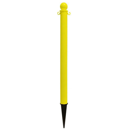 2.5 in. Ground Pole Stake Ball Top Stanchion - Crowd Control Warehouse