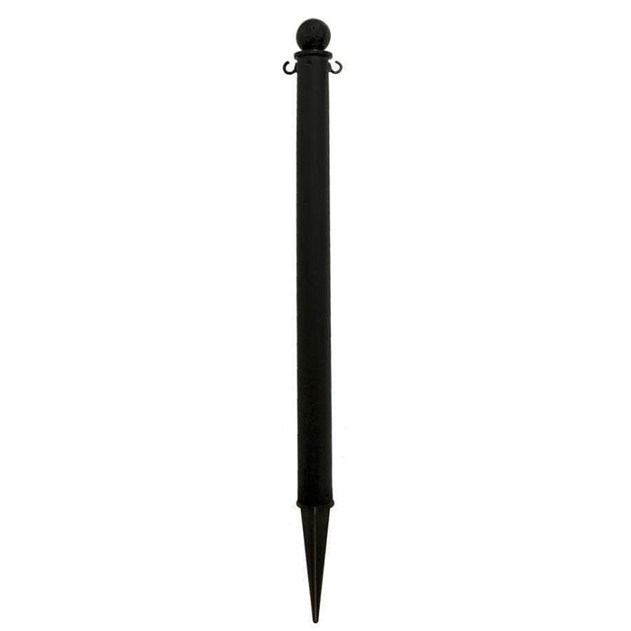 2.5 in. Ground Pole Stake Ball Top Stanchion - Crowd Control Warehouse