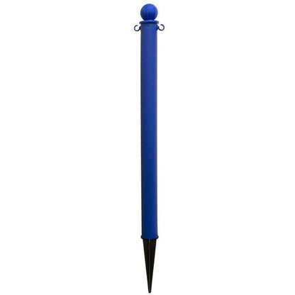 2.5 in. Ground Pole Stake Ball Top Stanchion - Crowd Control Warehouse