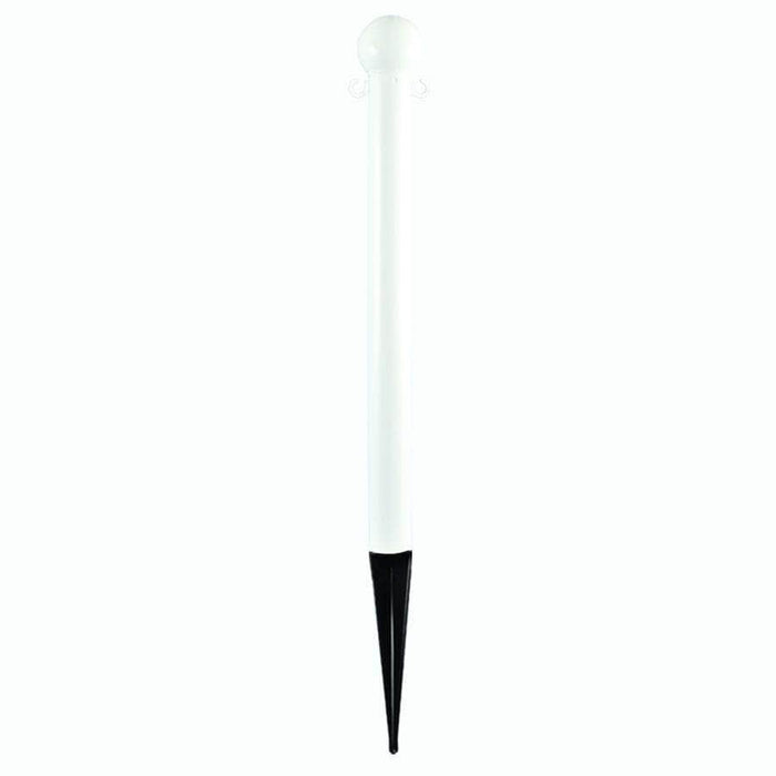 3 in. Ground Pole Stake Ball Top Stanchion - Crowd Control Warehouse