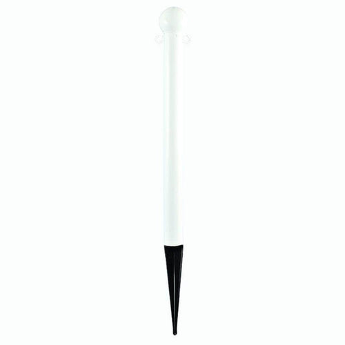 3 in. Ground Pole Stake Ball Top Stanchion - Crowd Control Warehouse