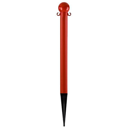 3 in. Ground Pole Stake Ball Top Stanchion - Crowd Control Warehouse
