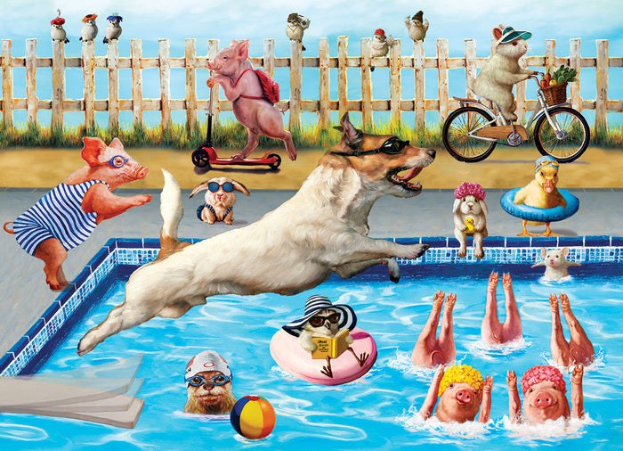 300 Piece Jigsaw Puzzle - Crazy Pool Day 3D | EUROGRAPHICS