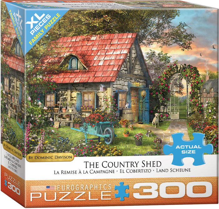 300 Piece XL Jigsaw Puzzle - Country Shed | EUROGRAPHICS
