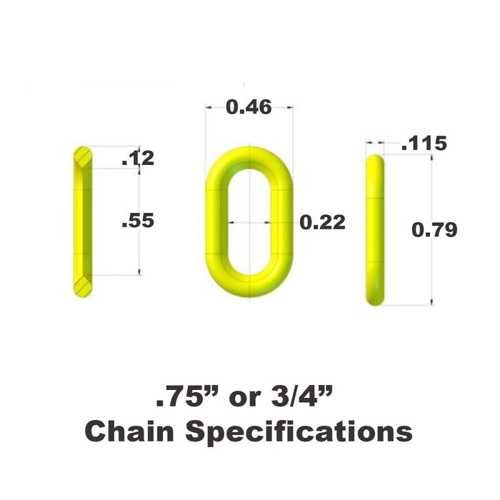 3/4 - inch Plastic Chain - Crowd Control Warehouse