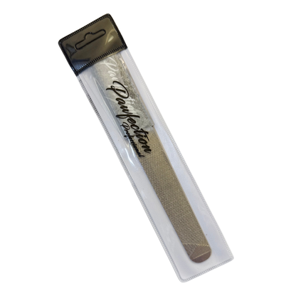 3.75" Engraved Nail File w/ Black Glitter Handle