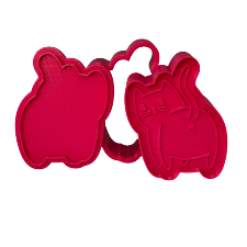 3D Printed Cat Bum Bath Bomb Mold