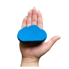 3D Printed Cloud (Flat Bottom) Bath Bomb Mold