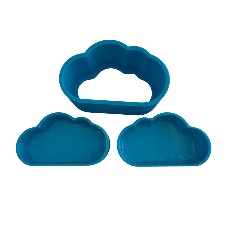 3D Printed Cloud (Flat Bottom) Bath Bomb Mold