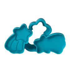3D Printed Shooting Star Bath Bomb Mold
