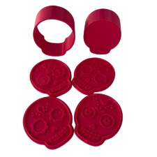 3D Printed Sugar Skull Bath Bomb Mold Set