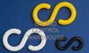 4.0 in. Plastic Chain 'S' Connecting End (10 Pack) - Crowd Control Warehouse