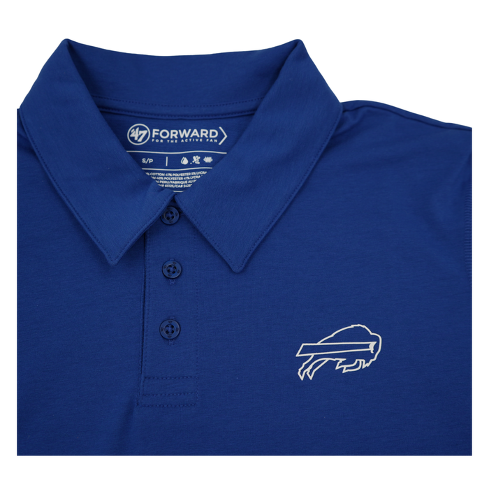 '47 Brand Buffalo Bills Primary Logo Royal Blue Polo