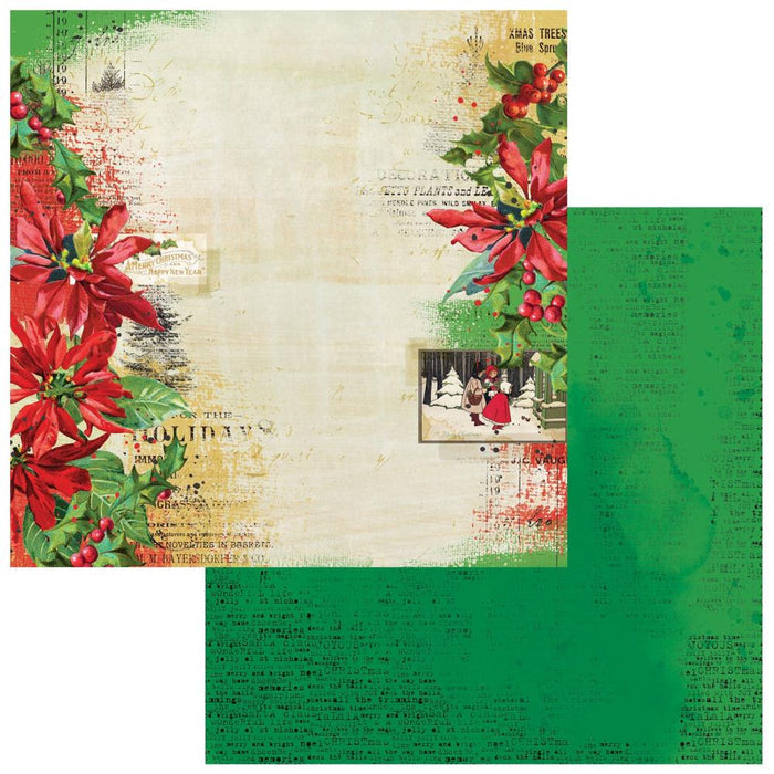 49 And Market - Double-Sided Cardstock 12"X12" - Christmas Spectacular - Single Sheets. The Christmas collection is sure to be a timeless classic. This collection is filled with imagery of traditional Christmas classics in red, greens, gold and black. Available at Embellish Away located in Bowmanville Ontario Canada. Spruce
