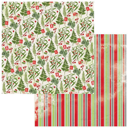 49 And Market - Double-Sided Cardstock 12"X12" - Christmas Spectacular - Single Sheets. The Christmas collection is sure to be a timeless classic. This collection is filled with imagery of traditional Christmas classics in red, greens, gold and black. Available at Embellish Away located in Bowmanville Ontario Canada. Postmark