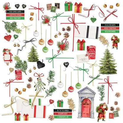 49 And Market - Laser Cut Outs - Elements - Christmas Spectacular 2023. The Christmas Spectacular General Laser Cut Elements pack from the includes a total of 97 pieces. Elements include Santa's, trees, ornaments, bells, bows and so much more! Available at Embellish Away located in Bowmanville Ontario Canada.