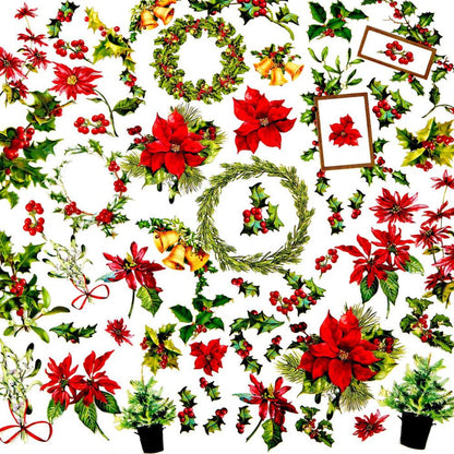49 And Market - Laser Cut Outs - Greenery - Christmas Spectacular 2023. The Christmas Spectacular Greenery Laser Cut Elements pack from the includes a total of 61 pieces. Elements include wreaths, holly, poinsettias. mistletoe and more! Available at Embellish Away located in Bowmanville Ontario Canada.