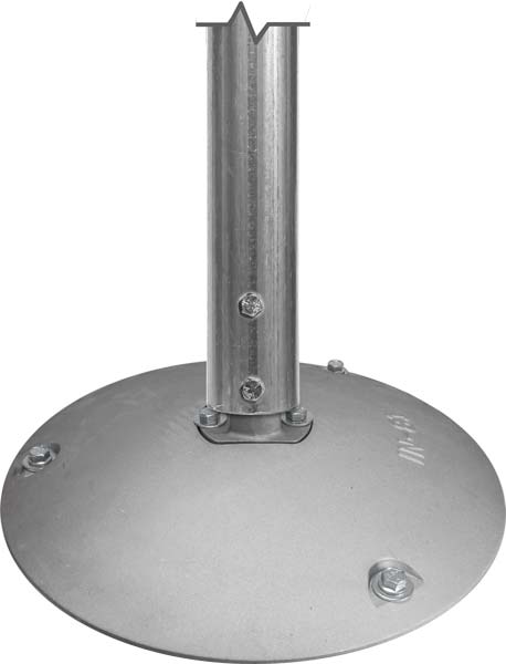 4ft Green Uchannel Sign Stand with 15" Aluminum Base - Crowd Control Warehouse