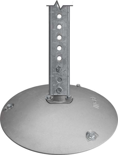 4ft Green Uchannel Sign Stand with 15" Aluminum Base - Crowd Control Warehouse