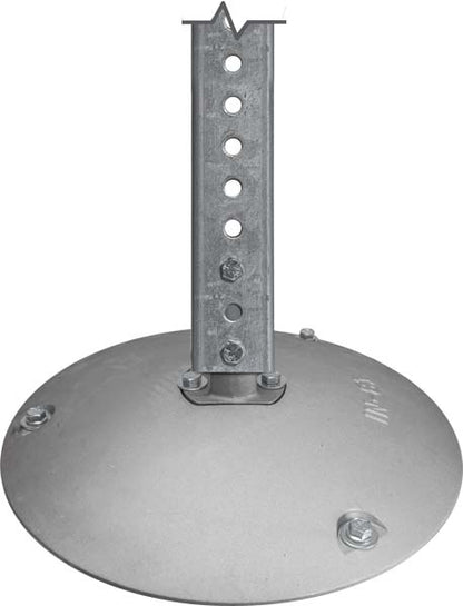 4ft Green Uchannel Sign Stand with 15" Aluminum Base - Crowd Control Warehouse