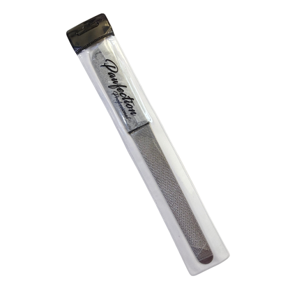 5" Engraved Nail File w/ Black Glitter Handle