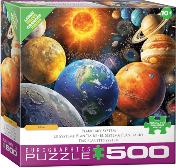 500 Piece XL Jigsaw Puzzle - Planetary System | EUROGRAPHICS