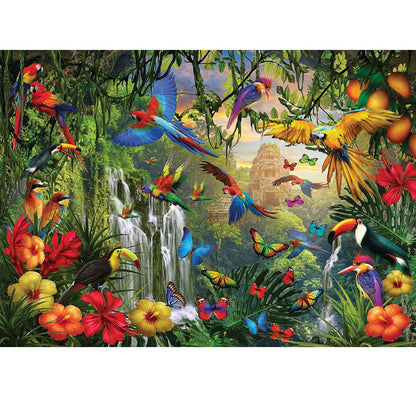 500 Piece XL Jigsaw Puzzle - Tropical Bird Paradise | EUROGRAPHICS