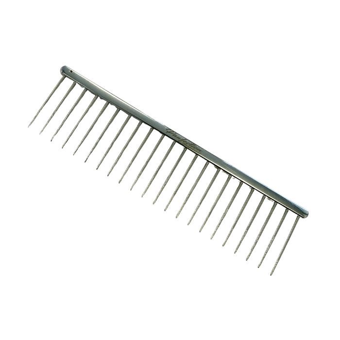 5.5" Silver Wide Teeth Comb