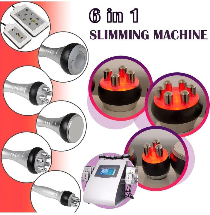 6 in 1 Body U-lipolysis Slimming Machine, Lipo Cavitation for Fat Removal | Skin Tightening Machine, Body Skin Light Spa Care - SD Cosmetics Care