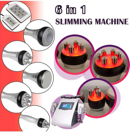 6 in 1 Body U-lipolysis Slimming Machine, Lipo Cavitation for Fat Removal | Skin Tightening Machine, Body Skin Light Spa Care - SD Cosmetics Care