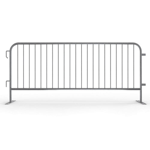 6.5 Ft Hot - Dipped Galvanized Steel Barricade - Crowd Control Warehouse