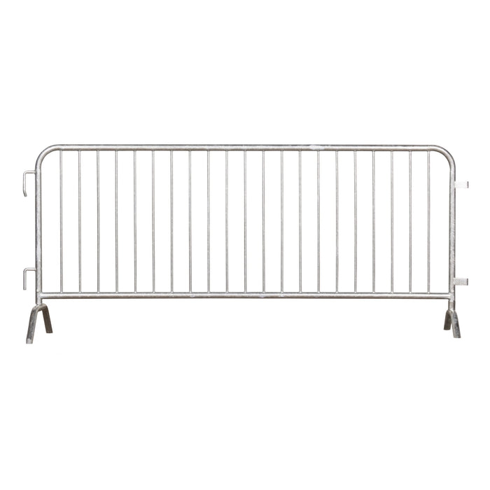 6.5 Ft Hot - Dipped Galvanized Steel Barricade - Crowd Control Warehouse