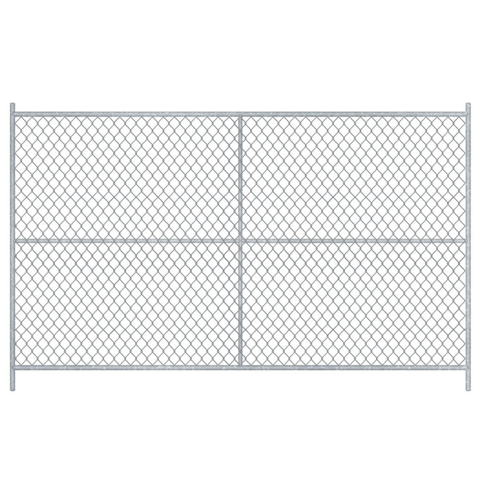 6x10 Foot Chain Link Fence Panel - Trafford Industrial - Crowd Control Warehouse