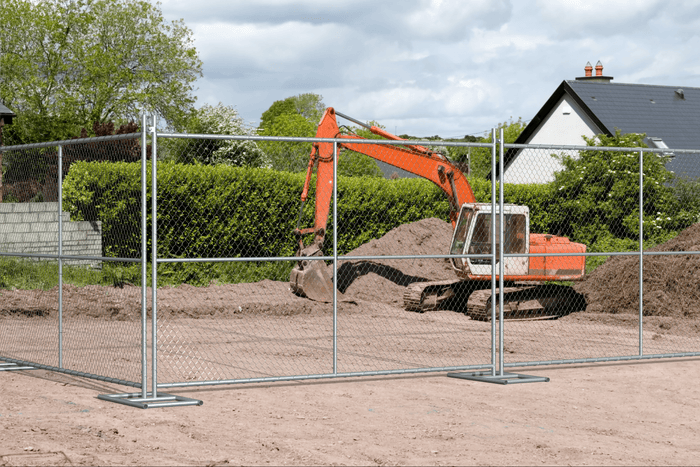 6x10 Foot Chain Link Fence Panel - Trafford Industrial - Crowd Control Warehouse