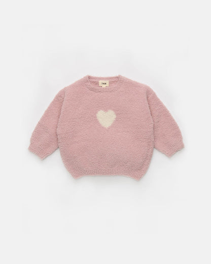 7AM Enfant Fuzzy Sweater in Heart