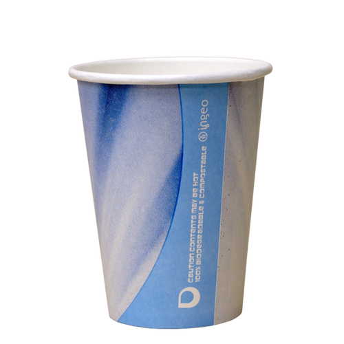 Dispo Vending Paper Cups 7oz Tall Prism Compostable Vending