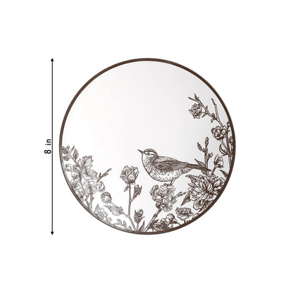 8 In. Trendables Rustik Design Plastic Salad/Dessert Plates - 10 ct.